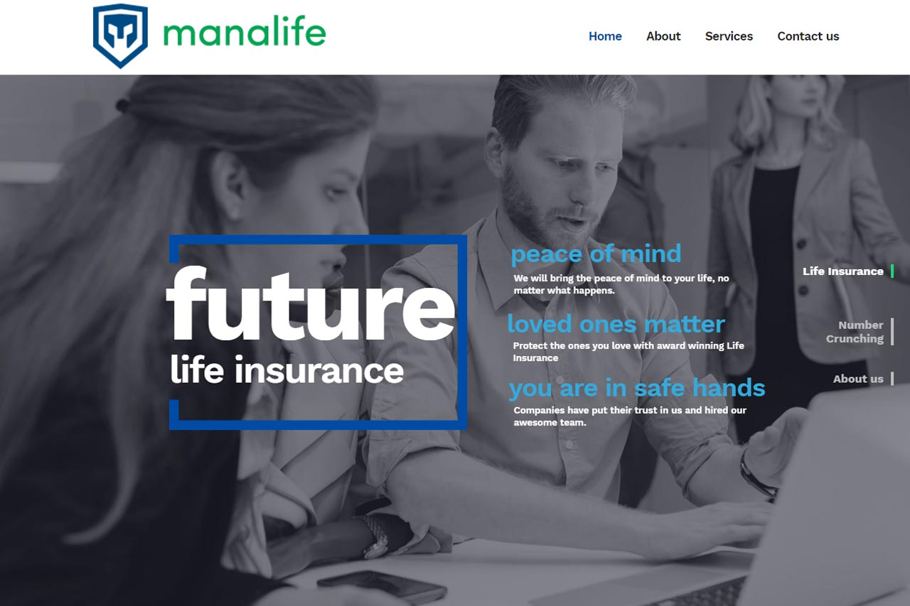 Web design: Mana Life